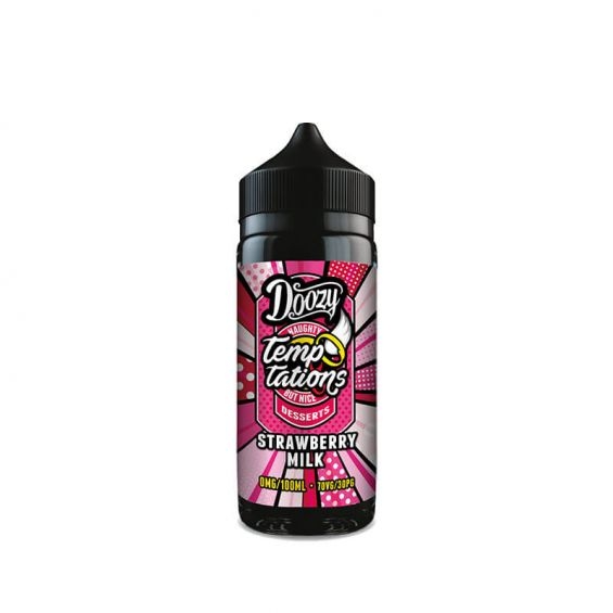 DOOZY VAPE TEMPTATIONS STRAWBERRY MILK