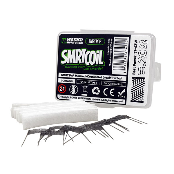 WOTOFO PNP SMRT MESH COTTON SET