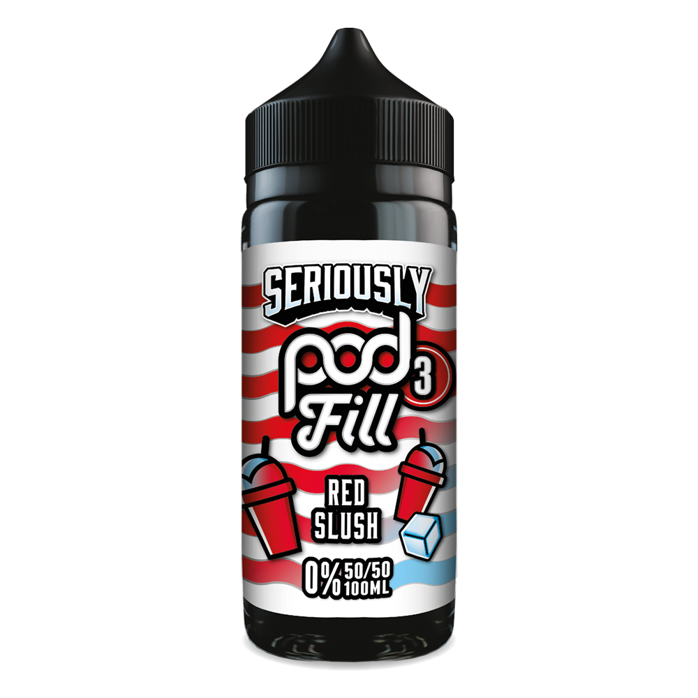 doozy-seriously-pod-fill-3-red-slush SERIOUSLY POD FILL 3 RED SLUSH SHORTFILL 50VG/50PG E-LIQUID BY DOOZY - Image 1